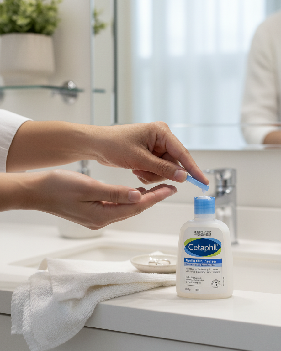 Cetaphil Gentle Skin Cleanser (125ml)| For Dry to Normal, Sensitive skin