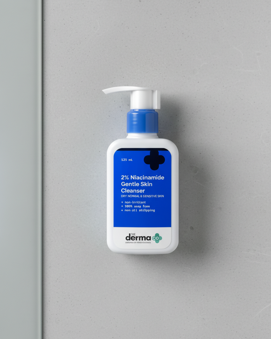 DermaCo 2% Niacinamide Gentle Skin Cleanser (125ml) | For Normal, dry and sensitive skin
