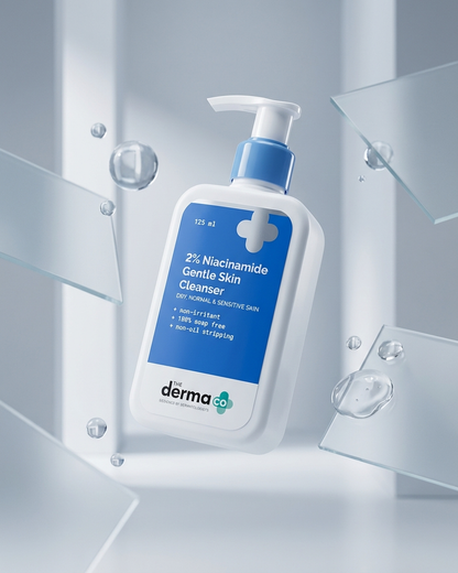 DermaCo 2% Niacinamide Gentle Skin Cleanser (125ml) | For Normal, dry and sensitive skin