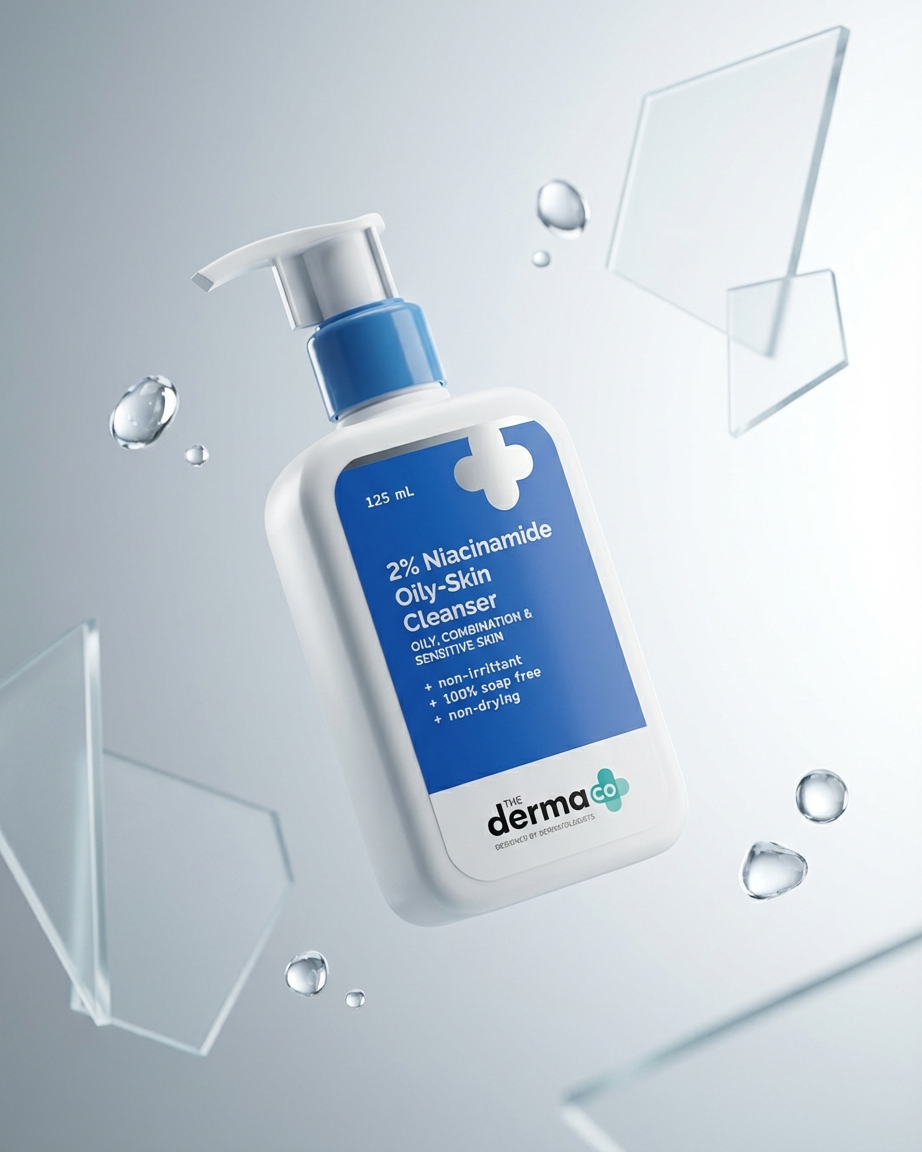 DermaCo 2% Niacinamide Oily Skin Cleanser (125ml) | For Combination to oily, sensitive skin