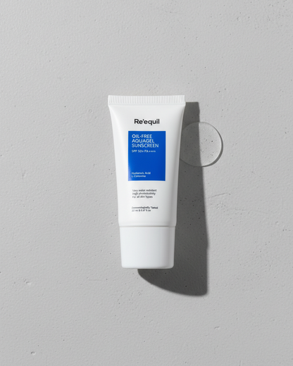 Re'equil Oil Free Aquagel Sunscreen SPF 50 PA++++ (20ml) | For Normal to Oily Skin