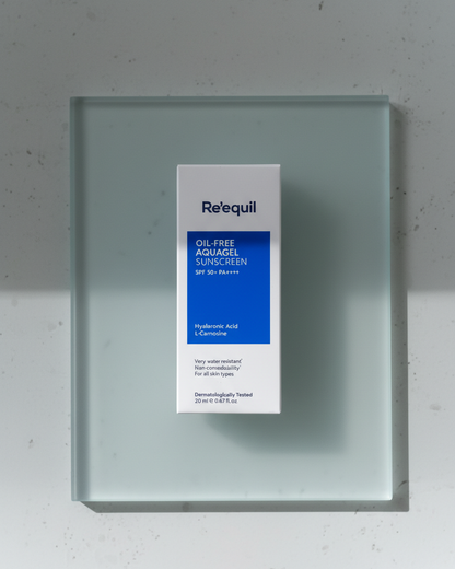 Re'equil Oil Free Aquagel Sunscreen SPF 50 PA++++ (20ml) | For Normal to Oily Skin