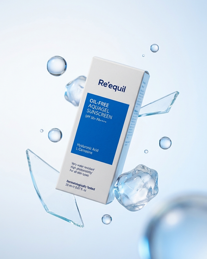 Re'equil Oil Free Aquagel Sunscreen SPF 50 PA++++ (20ml) | For Normal to Oily Skin