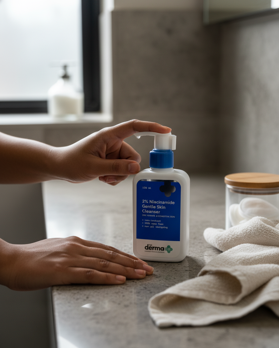 DermaCo 2% Niacinamide Gentle Skin Cleanser (125ml) | For Normal, dry and sensitive skin