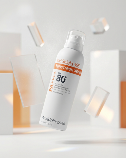 SkinInspired Sunscreen | Invi Shield 365 Body Sunscreen Spray SPF 80+ PA ++++ (100 ml)