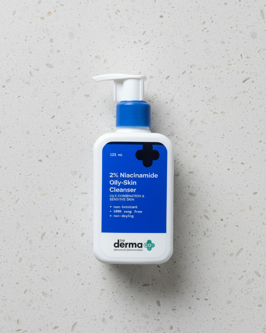 DermaCo 2% Niacinamide Oily Skin Cleanser (125ml) | For Combination to oily, sensitive skin