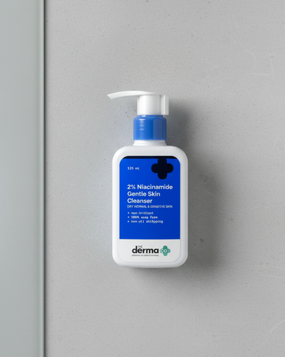 DermaCo 2% Niacinamide Gentle Skin Cleanser (125ml) | For Normal, dry and sensitive skin
