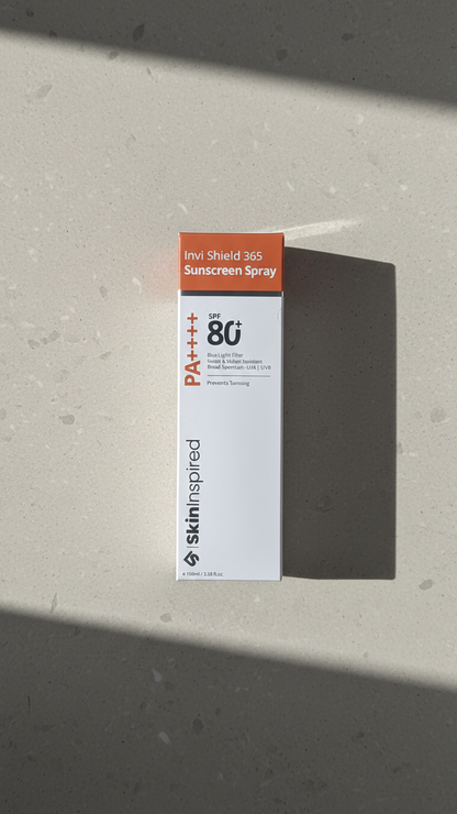 SkinInspired Sunscreen | Invi Shield 365 Body Sunscreen Spray SPF 80+ PA ++++ (100 ml)